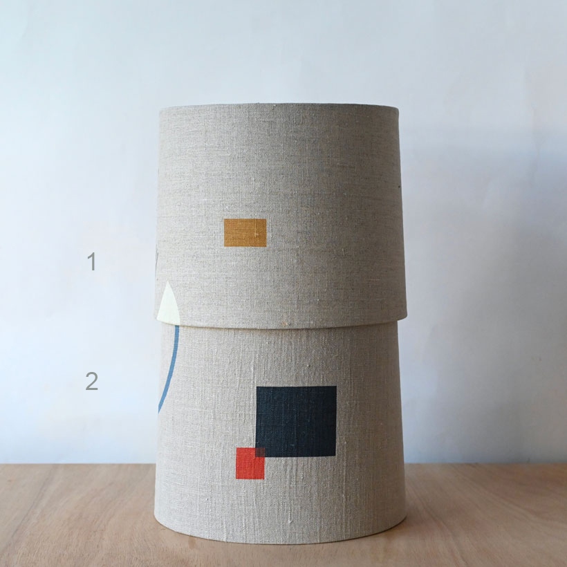 Printed Linen Lamp Shade I 23cm