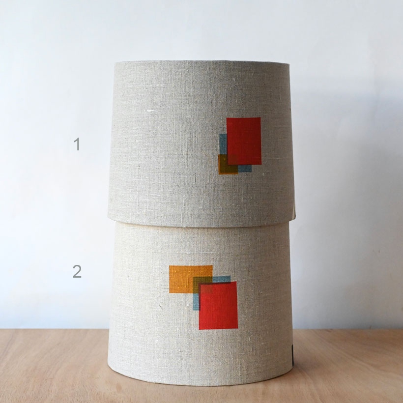 Printed Linen Lamp Shade I 25cm