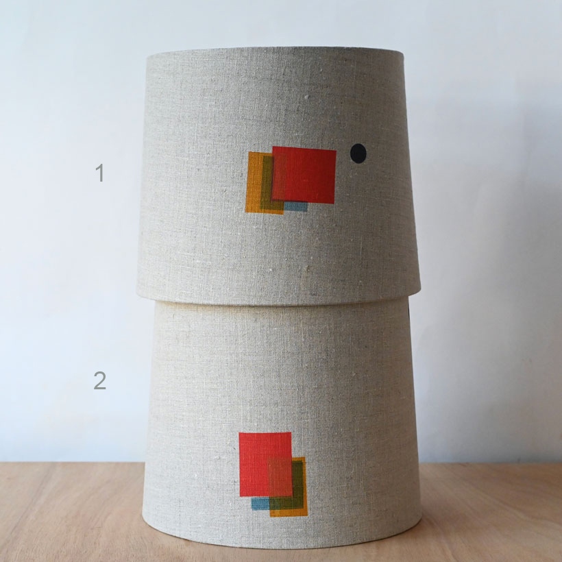 Printed Linen Lamp Shade I 28cm